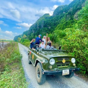 Ninh Binh Backroad Tours : Tam Coc HIGHTLIGHTS & HIDDENGEMS By Vespa/Jeep- HNBJ2